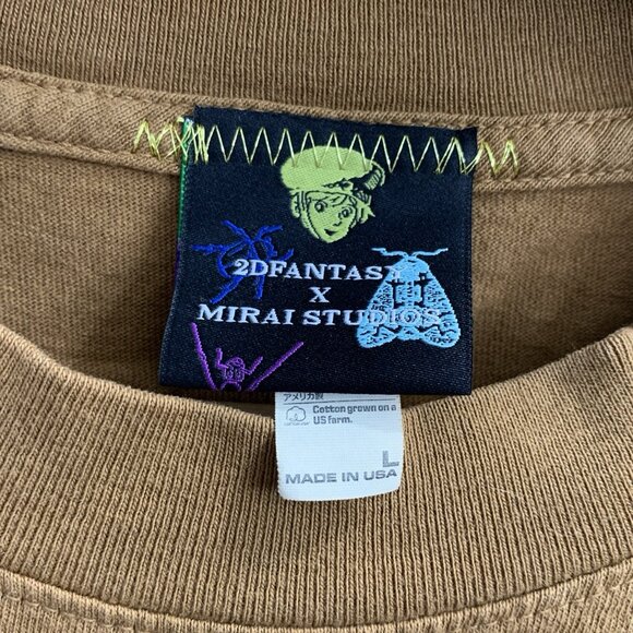 2D Fantasy x Mirai Studios Shirt Men L Nausicaä of the Valley of the Wind Anime - Picture 6 of 8